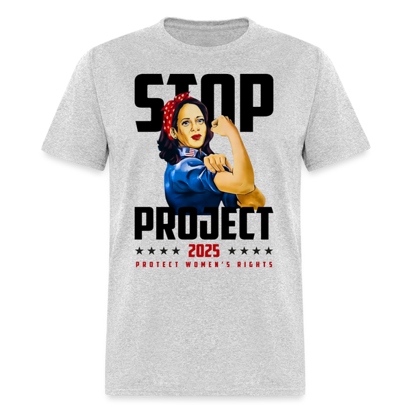 Stop Project 2025 Protect Women’s Rights T Shirt - heather gray