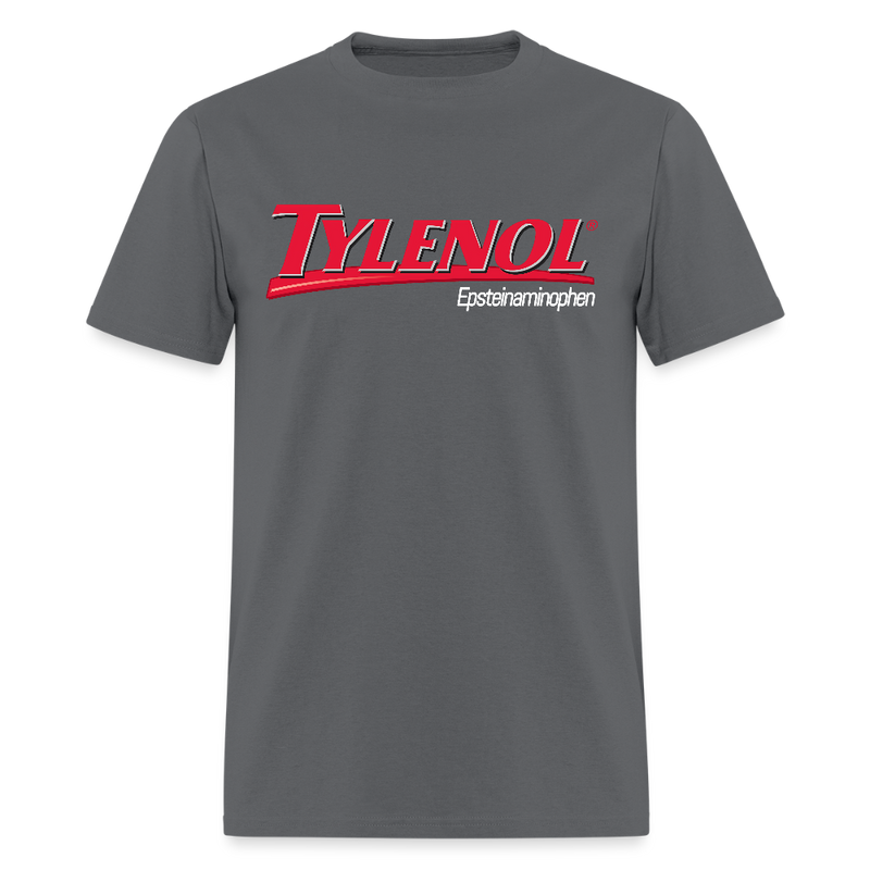 Tylenol Epsteinaminophen Black T Shirt - charcoal