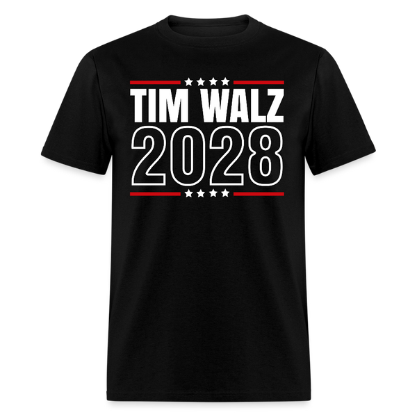 Tim Walz 2028 T Shirt - 2 - black