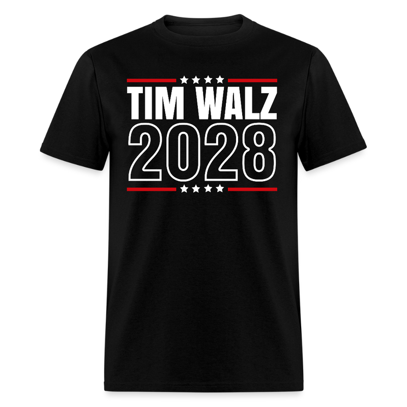 Tim Walz 2028 T Shirt - 2 - black
