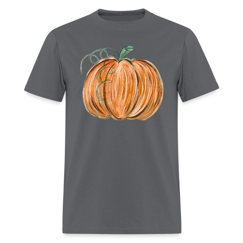 Halloween Pumkin T Shirt - charcoal