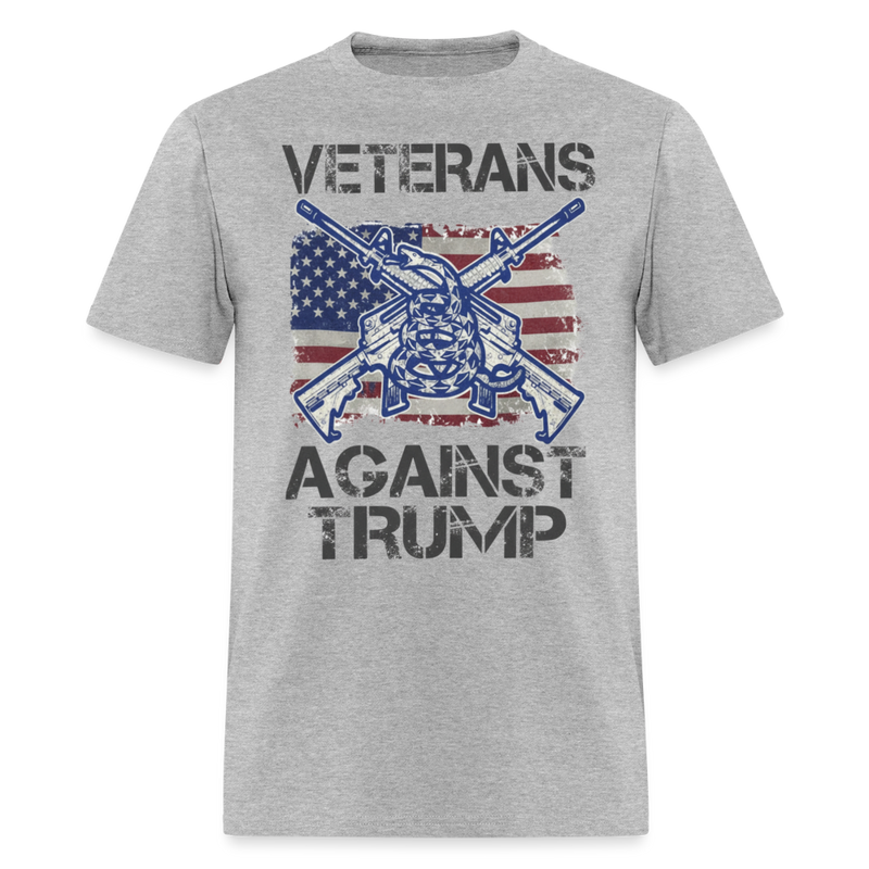 Veterans Againts Trump T Shirt - 11 - heather gray