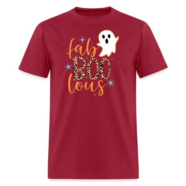 Fab Boo Lous Halloween T Shirt - dark red