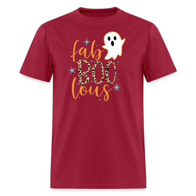 Fab Boo Lous Halloween T Shirt - dark red