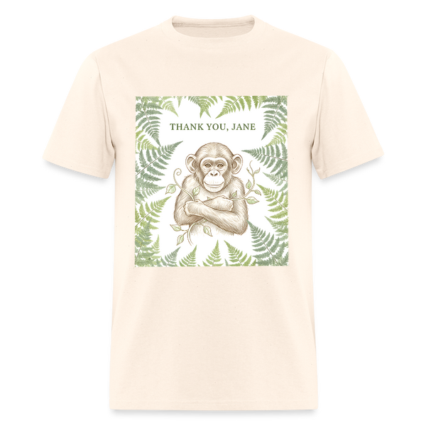 Thank You Jane Goodall T Shirt - 5 - natural