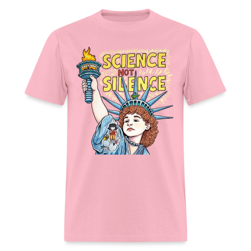 Science Not Silence T Shirt - 2 - pink