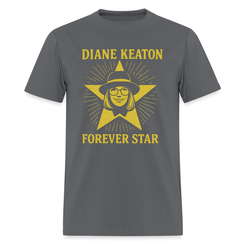 Diane Keaton T Shirt - 22 - charcoal