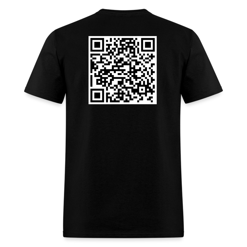 When Jesus Once Said Verse QR Code T Shirt - black