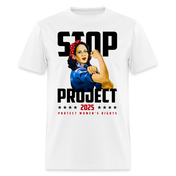 Stop Project 2025 Protect Women’s Rights T Shirt - white
