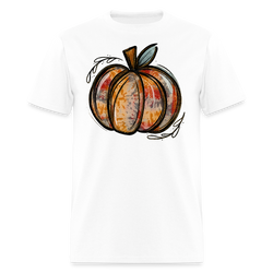 Watercolor Pumpkin Halloween T Shirt - 2 - white