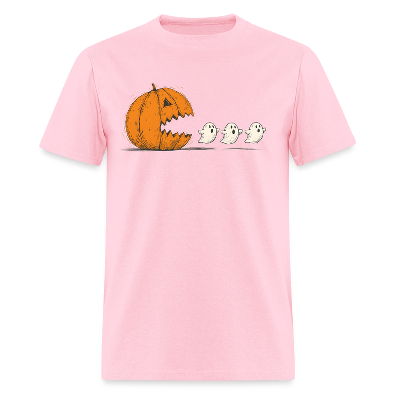 Halloween Pumpkin Eat Ghost T Shirt - pink