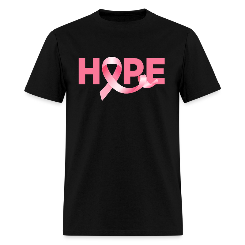 Hope Breast Cancer Awareness Month T Shirt - black