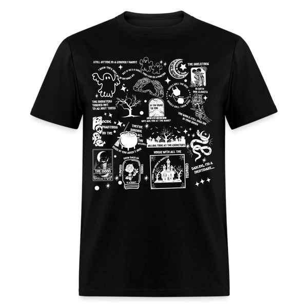 Swifties Lyrics T Shirt - black