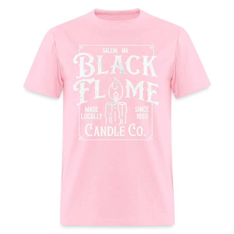 Black Flame Halloween T Shirt - pink