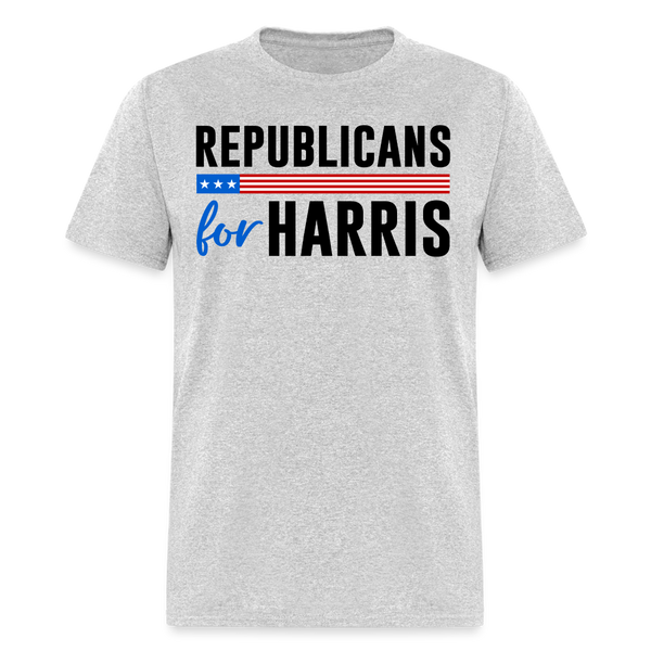 Republicans For Harris White T Shirt - heather gray