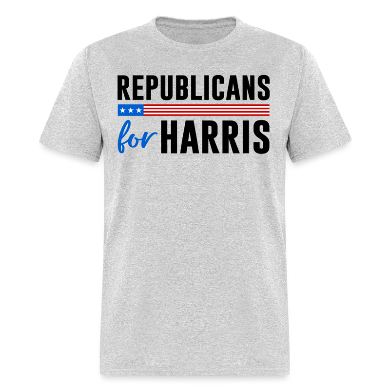 Republicans For Harris White T Shirt - heather gray