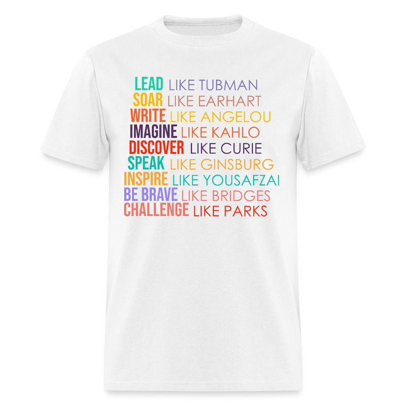 Lead Soar Write Inspire T Shirt - white