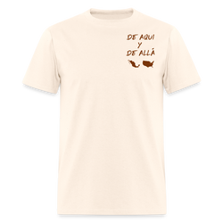 De Aqui Y De Allá We Are Not Lost Between Two Worlds T Shirt - natural