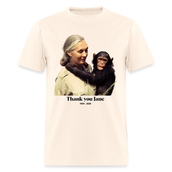 Thank You Jane Goodall T Shirt - natural