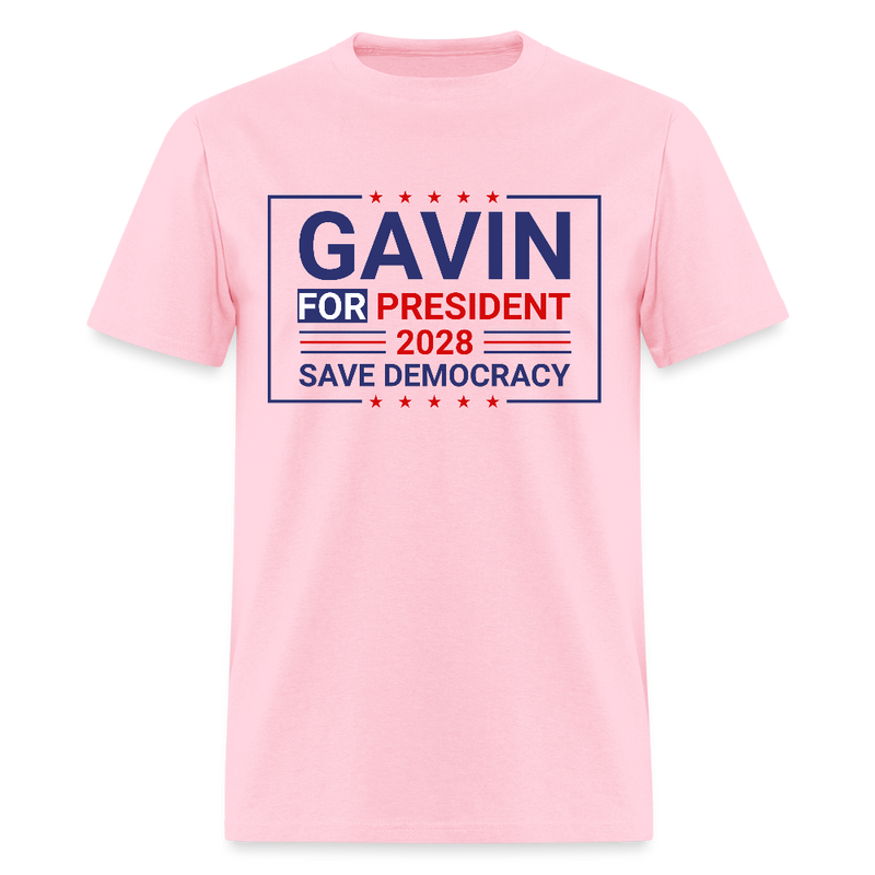 Gavin Newsom For President 2028 T Shirt - pink