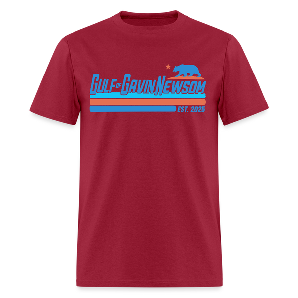Gulf Of Gavin Newsom Est. 2025 T Shirt - dark red