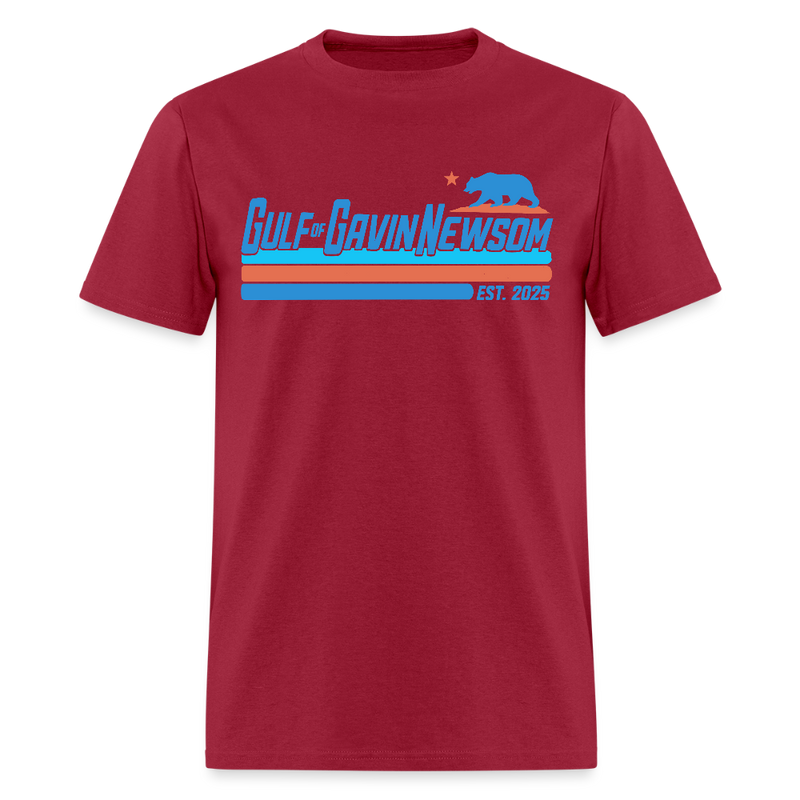Gulf Of Gavin Newsom Est. 2025 T Shirt - dark red