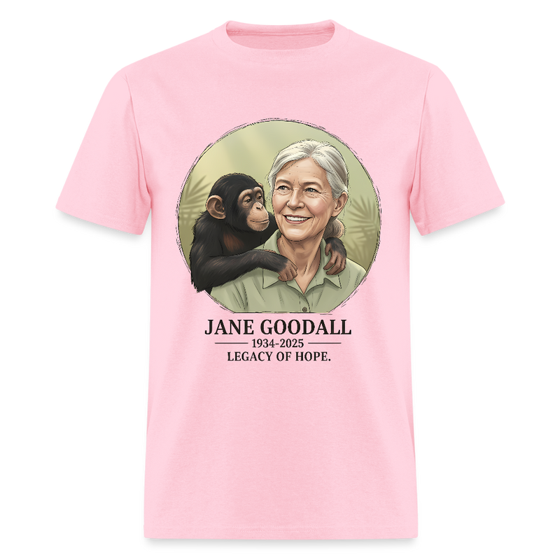 Jane Goodall 1934-2025 Legacy Of Hope T Shirt - pink