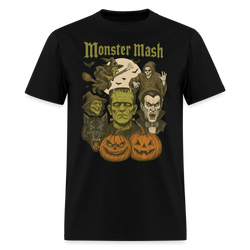 Monster Mash Halloween T Shirt - black