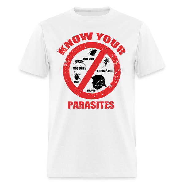 Know Your Parasites T Shirt - 3 - white
