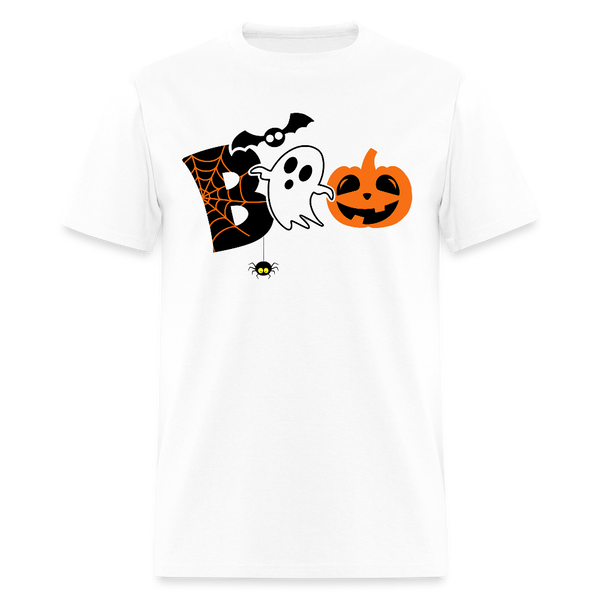 Boo Halloween T Shirt - 3 - white