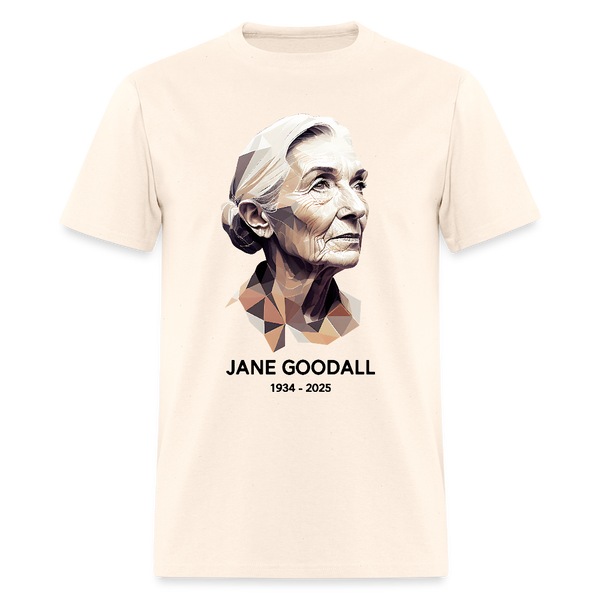 Jane Goodall 1934-2025 T Shirt - natural