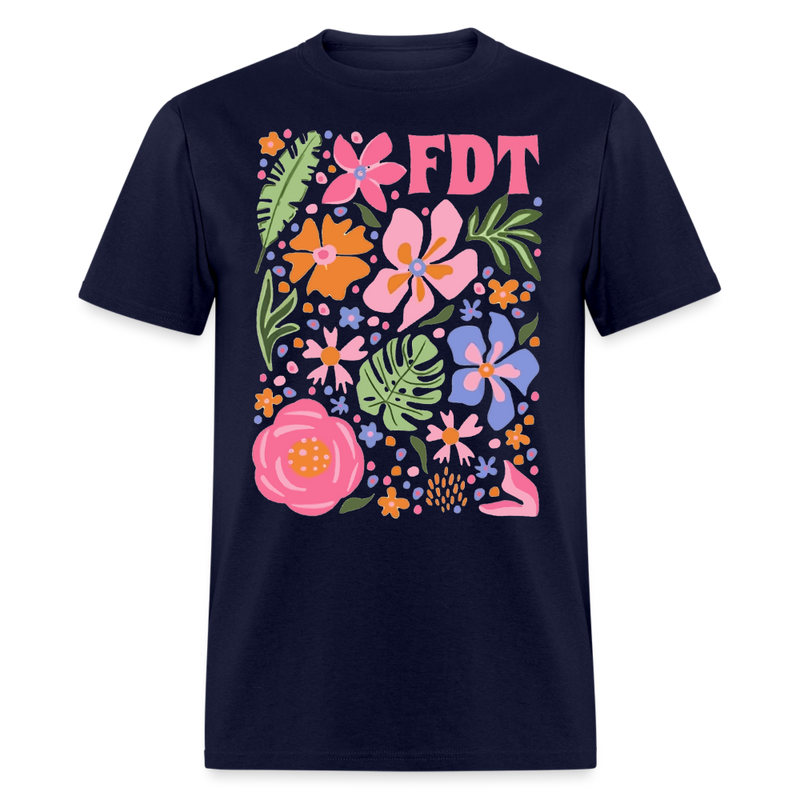 Subtle Anti Trump FDT T Shirt - navy