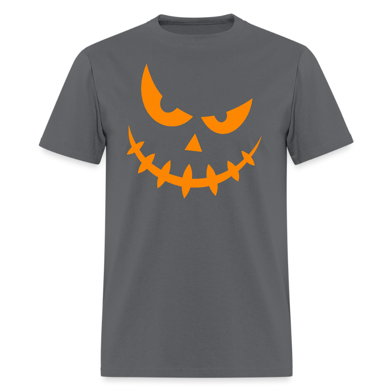 Pumpkin Faces Halloween T Shirt - 4 - charcoal