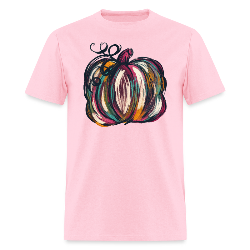 Watercolor Pumpkin T Shirt - pink