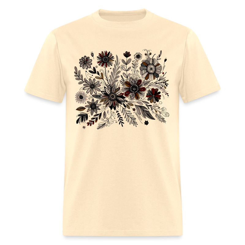 Boho Floral Shirt Anti Trump T Shirt - natural