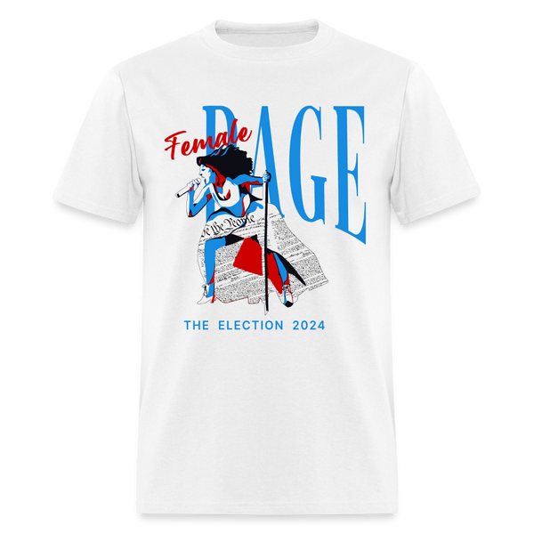 Female Rage The Election 2024 T Shirt - white