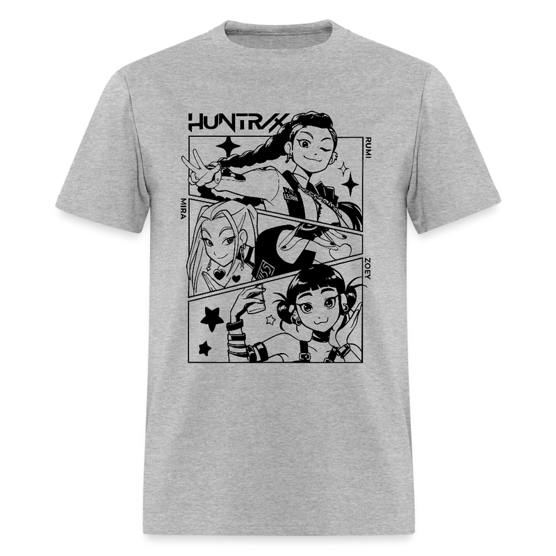 Kpop Demon Hunters Huntrix Mira Rumi Joey T Shirt - heather gray