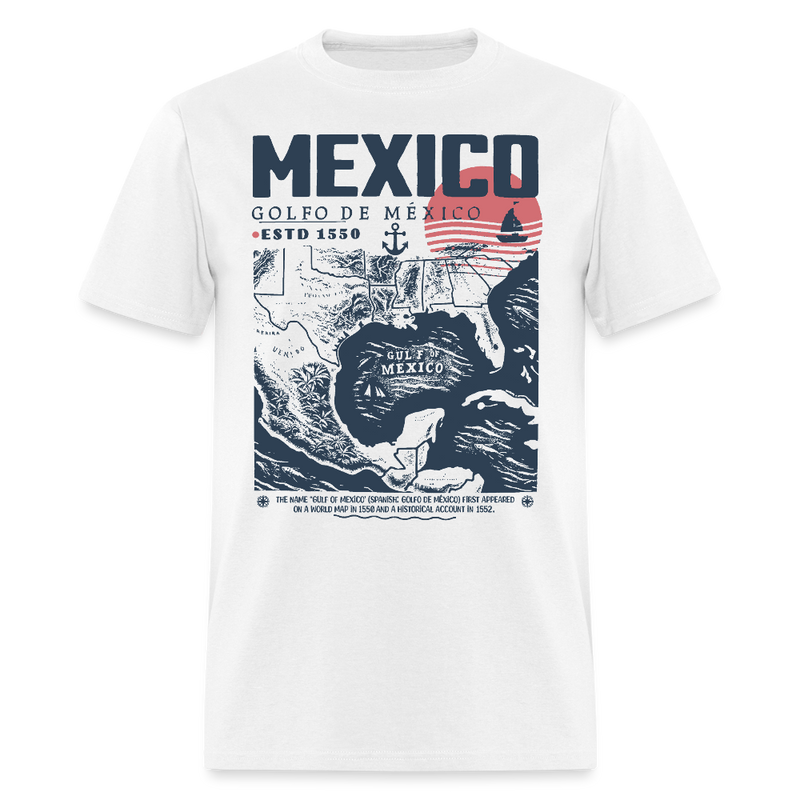 Gulf of Mexico Est. 1550 T Shirt - 6 - white