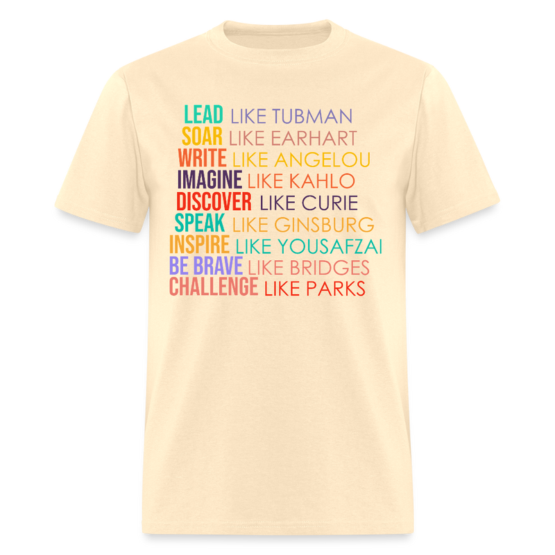Lead Soar Write Inspire T Shirt - natural