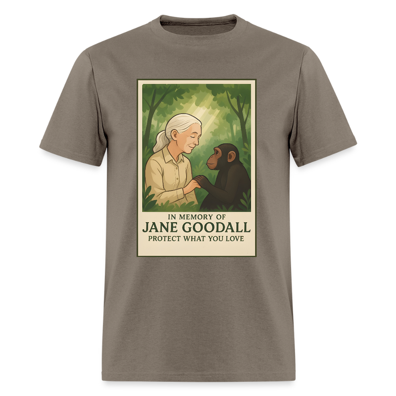 Jane Goodall Protect What You Love T Shirt - safari