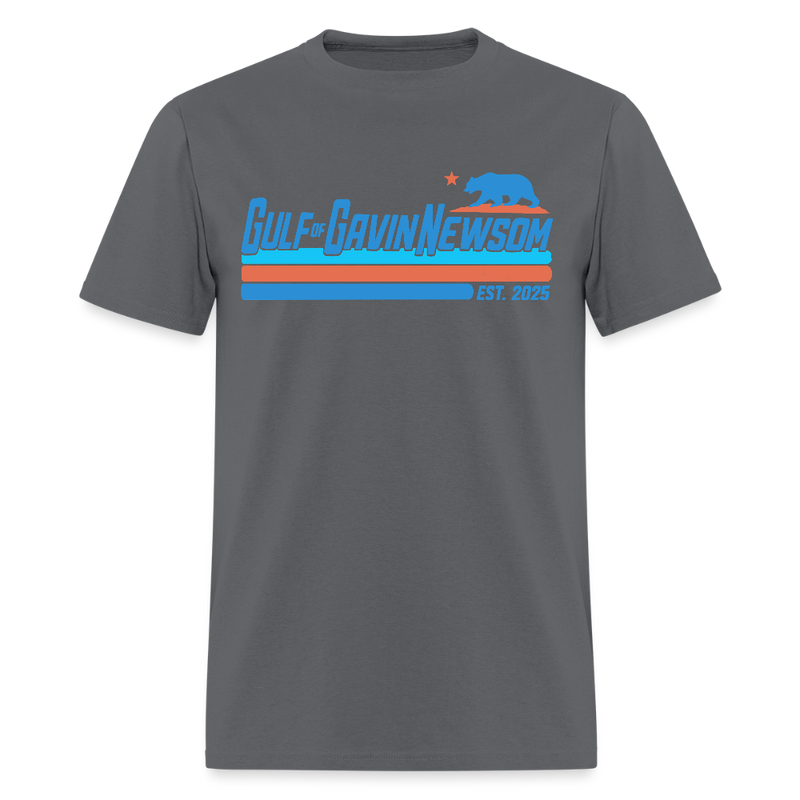 Gulf Of Gavin Newsom Est. 2025 T Shirt - charcoal