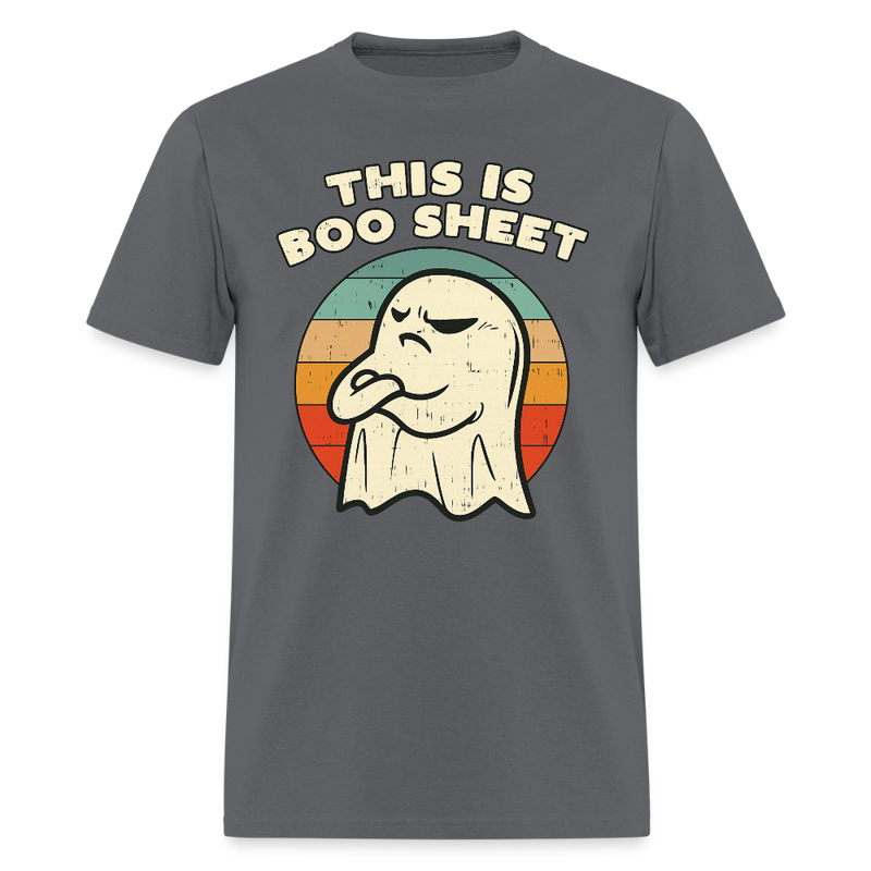 This is Boo Sheet Halloween T Shirt - charcoal