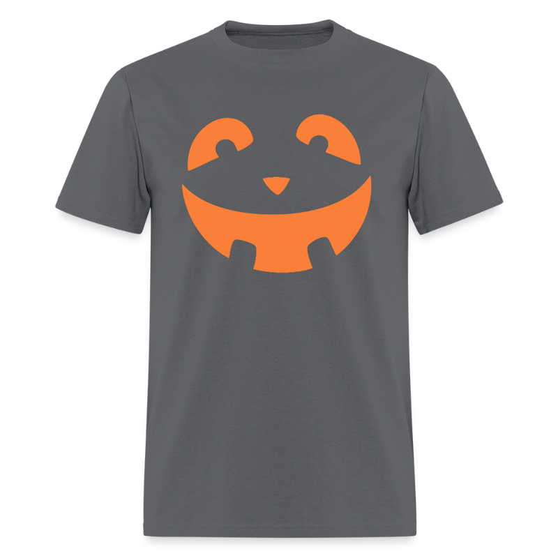 Pumpkin Faces Halloween T Shirt - 3 - charcoal