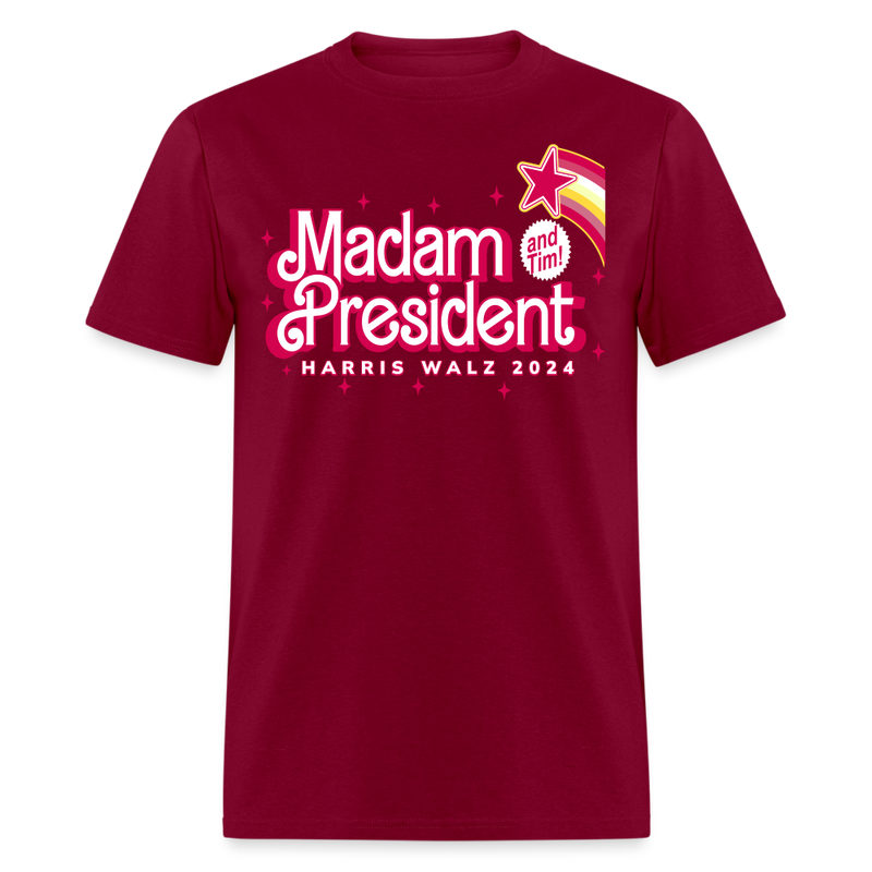Madam President T Shirt - burgundy