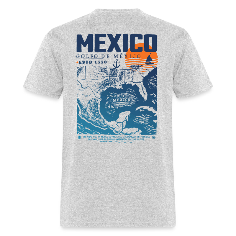 Gulf of Mexico Est. 1550 T Shirt - 5 - heather gray