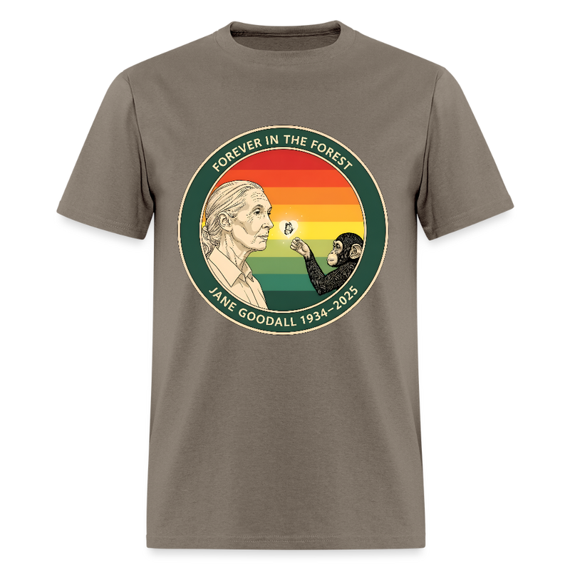 Jane Goodall Forever In The Forest T Shirt - safari