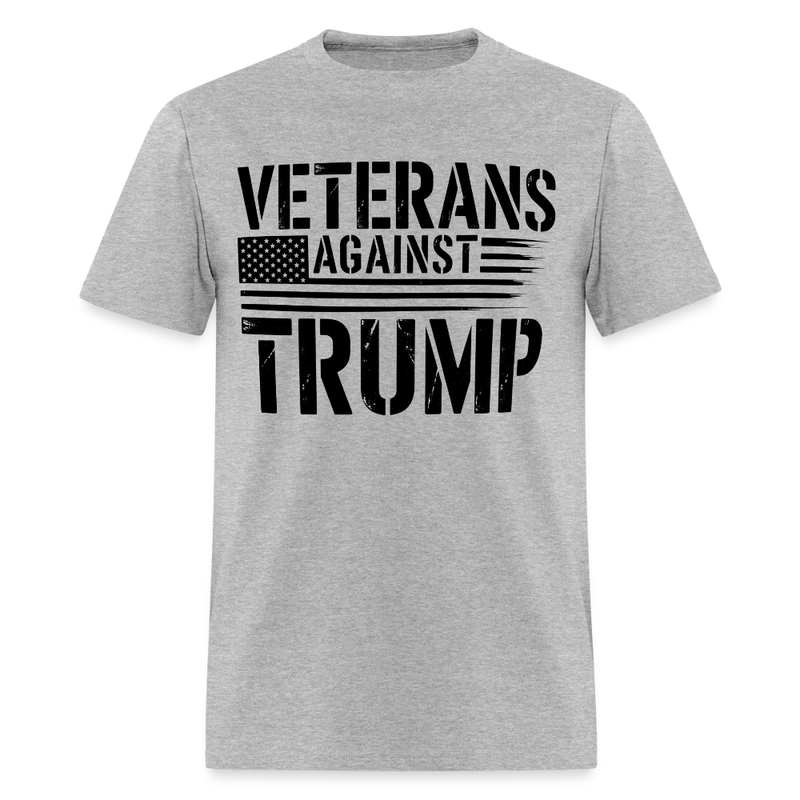 Veterans Againts Trump T Shirt - 7 - heather gray