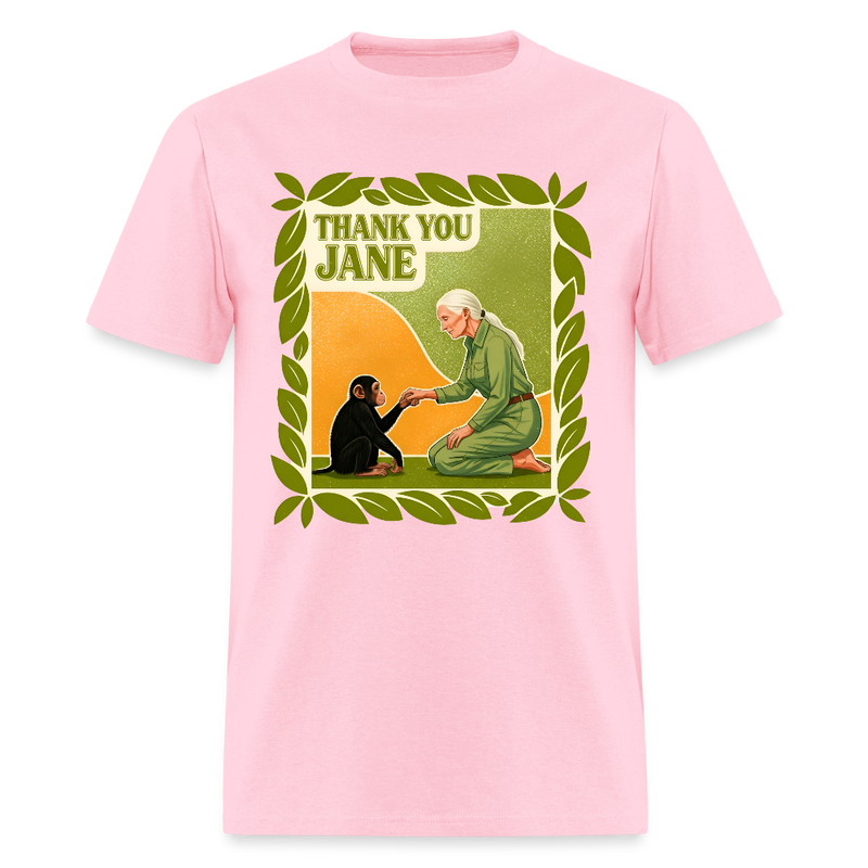 Thank You Jane Goodall T Shirt - 4 - pink