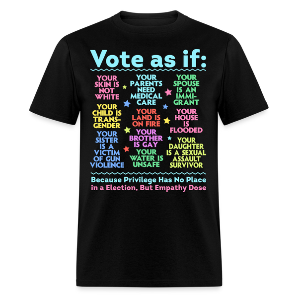 Vote As If T Shirt - black