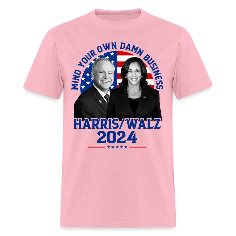 Mind Your Own Damn Business T Shirt - pink